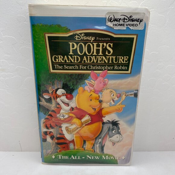 Disney Other - Disney Home Video Pooh's Grand Adventure Search Christopher Robin VHS Clamshell